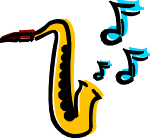 A Cartoon Saxophone.  Do not attempt to play this at home!